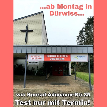 Testzentrum an der Kreuzkirche